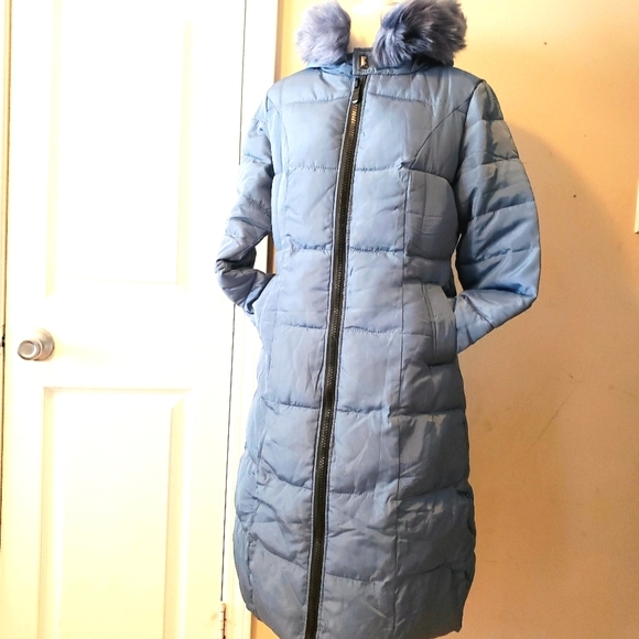 ChouYatou Wind Proof Padded Winter Coat Sz-S/M Blue - Picture 1 of 16